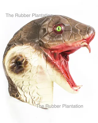 £17.99 • Buy Snake Mask Cobra Fancy Dress Reptile Lizard Halloween Rattlesnake Adult Sized