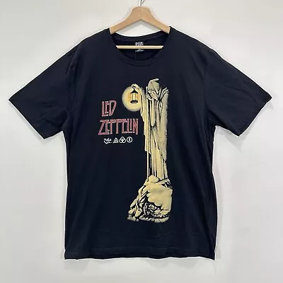 Led Zeppelin T Shirt Men 2XL Black Cotton Rock Band Brand New • $24.95