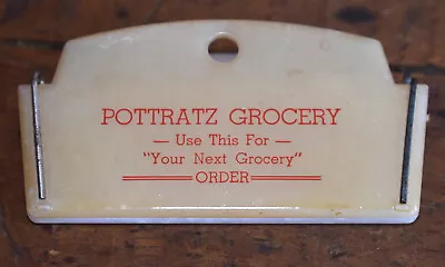 Vintage Pottratz Grocery Eitzen MN Advertising Orders Clip • $19.95