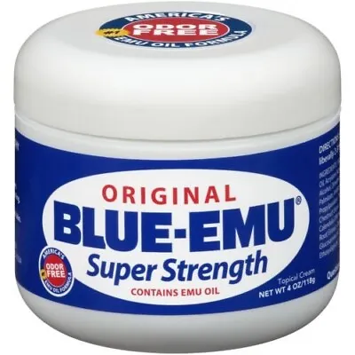 $22 • Buy NSJ Blue-Emu Super Strength Emu Oil Minor Arthritis Muscle Joint Relief 4 Oz