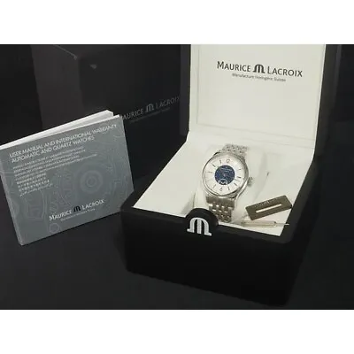 Maurice Lacroix Les Classic Moon Phase LC6168-SS002-122-1 Automatic Men's Watch • $2800
