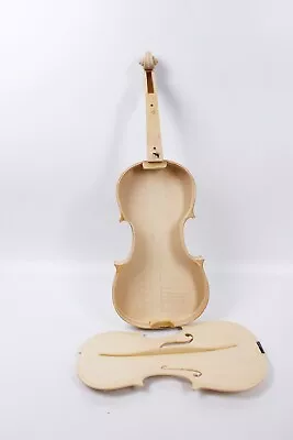 White Violin Full Size Violin Kit Unglue Violin Flame Maple Unfinished Violins  • $139