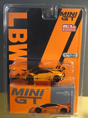 Mini Gt #355 - Orange - Lbwk Lamborghini Huracan Gt - Mijo Usa Exclusive • $10.95