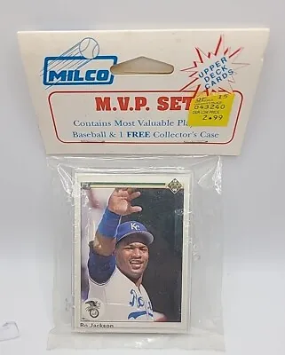 RARE ODDBALL SEALED MILCO MVP 1990 Upper Deck BASEBALL CARD SET - BO JACKSON ++ • $7.50