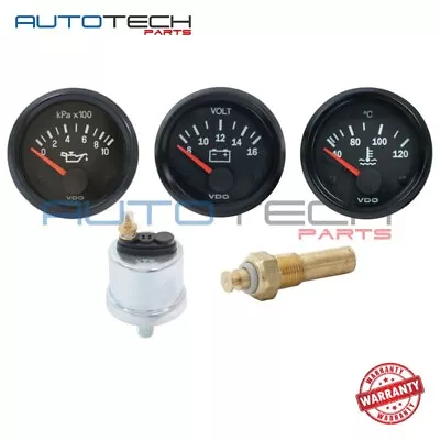 Gauge Kit Contains Water Temp Gaugeoil Pres Gauge (1000kpa) Voltmeter And Sende • $221