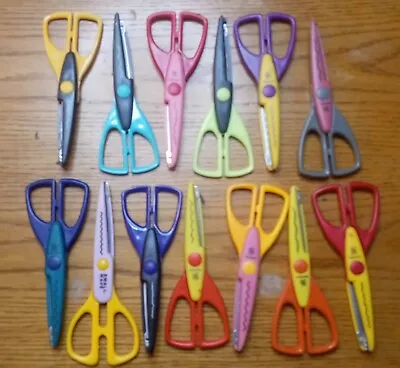 Lot 13 Provo Craft Edging Scissors Scrap Book Crafts • $14.99