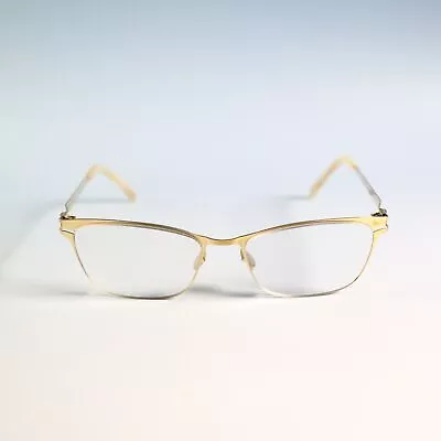 MYKITA NO1 DEMI 52-17 140 Lightweight Glossy Gold Eyeglasses Butterfly Frame N5 • $346.50