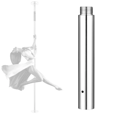 $22.89 • Buy 262mm Chrome Extension For 45mm Dance Pole Fitness Spinning Exercise Silver