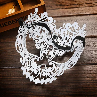 Light Filigree Metal Venetian Masquerade Mask For Men [Gold] Luxury Bauta • £12.87