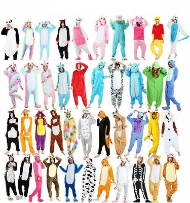 £27.59 • Buy Unisex Adult Kids Animal Onsie8 Kigurumi Pyjamas Fancy Dress Onesie18 Sleepwear
