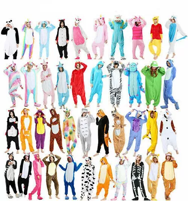 £27.59 • Buy Unisex Adult Kids Animal Onsie8 Kigurumi Pyjamas Fancy Dress Onesie18 Sleepwear