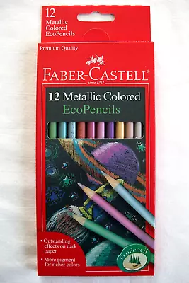 Faber-Castell 12 Metallic Colored EcoPencils Premium Quality • $10.99