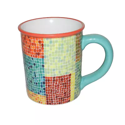 Vtg Starbucks Barista Mug 2002 Mosaic Tile Rare HTF Collectible Rainbow • $29.99