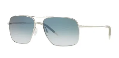 Oliver Peoples CLIFTON OV 1150S Silver/Chrome Sapphire VFX (5036/3F) Sunglasses • $299