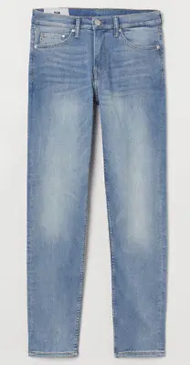 Lycra Freefit Slim 5-Pocket Denim Jeans – H&M - Men’s W29 L30 – Light Denim Blue • $24.99