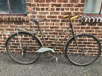 Vintage Rare Automoto Bicycle 21.5  3 Speed 28  Wheel Brooks French Touring Bike • $246.49