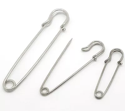 £2.99 • Buy Small Large Metal Kilt Pin Shawl Scarf Brooch Safety Knitting Stitch Holder Pins