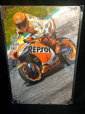 Marc Marquez 93 UV METAL PLAQUE Wall Poster Art Decor MotoGP Honda Repsol Racing • $14.86