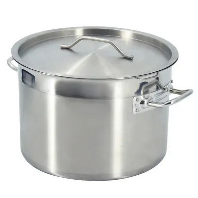 £89 • Buy 17/24/32/44/58L Deep Stock Pot Stainless Steel Catering Cooking Stew Soup Pot