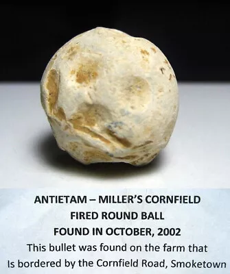 Antietam Civil War Relic Dug On Wilson Farm Fired .69 Buck & Ball Musket Ball • $34.99