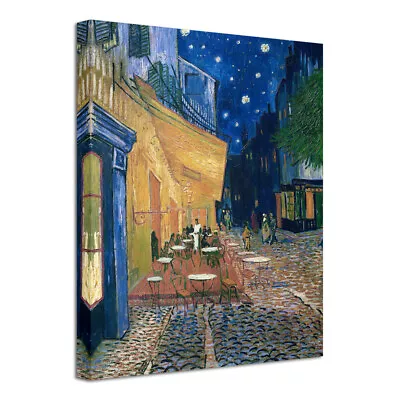 Cafe Terrace On Place Van Gogh Painting Repro Canvas Print Wall Art Home Decor • $4.99