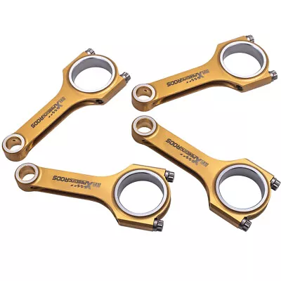 Titanize H-shaft Engine Connecting Rods For Honda Civic CRX D16 ZC SOHC With ARP • $422.45