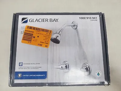 Glacier Bay Aragon 2 Handle Tub & Shower Faucet Polished Chrome HD833X-0101 • $39.90