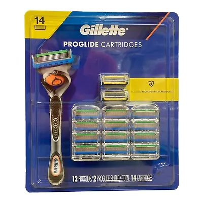 Gillette Men's ProGlide Cartridges + ProGlide Shield Cartridges 12+2 Refills • $36.99