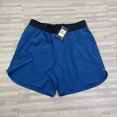 Under Armour Peak Woven Training Running Shorts Mens Size Large 1376782 Blue $65 • $34.98