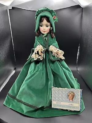 Madame Alexander Doll Scarlett  21  Green Velvet Dress GWTW Vintage #2240 Large  • $2.25