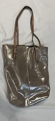 Anthropologie Miss Albright Metallic Silver Shoulder Bag Purse Used  • $60