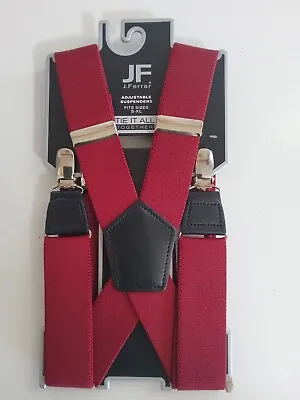 $13.72 • Buy JF J.Ferrar Adjustable Suspenders Fits  S=5' 6  XL= 6' 3  Height Of Person