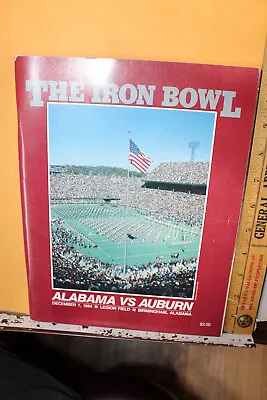 1984 Iron Bowl Football Program University Of Alabama Vs Auburn • $10