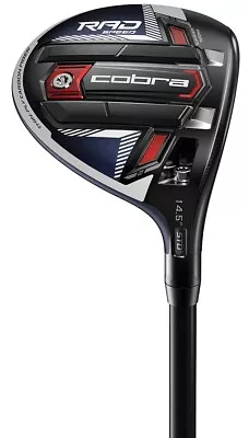 Cobra Golf Club RADSpeed Red/Peacoat 14.5* 3 Wood Stiff Graphite New • $129