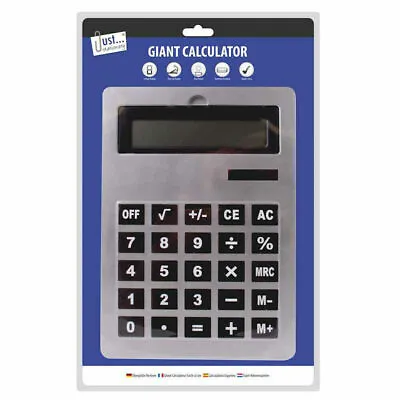 £10.99 • Buy A4 Size Giant Jumbo Calculator 8 Digit Display School Home Office Large Buttons 