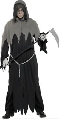 Grim Reaper Halloween Mens Costume Medium Size • £11.99