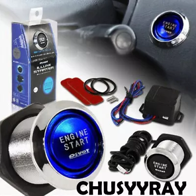 Car Ignition Switch 12V  Engine Start Push Button Keyless Entry Starter Kit • $27.12