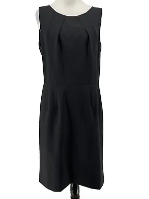 Alex Marie Women's Black Wool Blend Sleeveless Sheath Dress Size 10 • $5