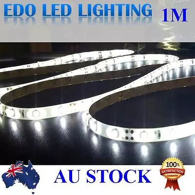 $5.99 • Buy 0.5/ 1 /2 Meter 3528 12V DC LED Strip Lights Cool White SMD 60LEDS Waterproof 