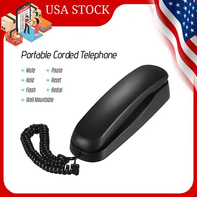 Bisofice Desktop Corded Landline Phone Mini Phone For Bank Call Center Home S3K8 • $13.77