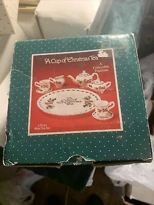 A Cup Of Christmas Tea Mini Tea Set Nib • $35