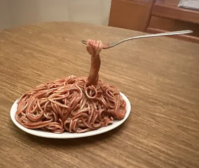 Vintage 1978 Frozen Moments Pasta Spaghetti Fork Geoffrey Rose Pop Art Sculpture • $279