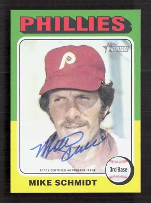 2024 Topps Heritage Mike Schmidt REAL ONE AUTOGRAPH Auto Philadelphia Phillies • $56