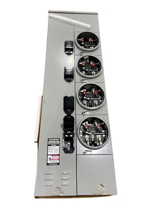 ✨ Siemens 4-Gang 1200A 225 Amp RINGLESS BYPASS Power Mod Meter Stack WMM41225RJB • $2749
