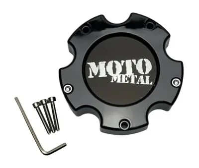 Moto Metal Gloss Black 5 Lug Wheel Center Cap W/Screws MO909B5139 HE835B5139 • $21