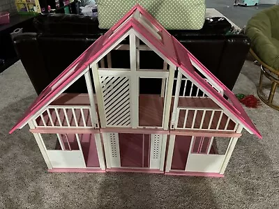 RARE! Vintage 1970’s Barbie DreamHouse Mansion Yellow Pink A Frame Dream House • $79.99