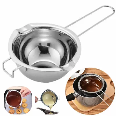 Stainless Steel Double Boiler Pot For Melting Wax Chocolate Candy Candle Making • £7.87