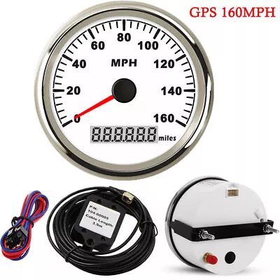 85mm GPS Speedometer Odometer 0-160MPH Universal Car Marine Waterproof USA Stock • $48.55