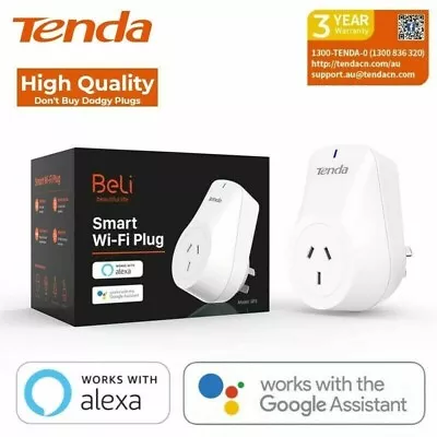 Tenda Smart WIFI AU Plug Remote Switch Power Socket For Amazon Alexa/Google Home • $17.88