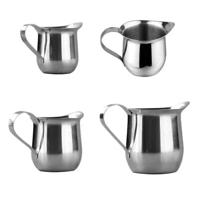 Stainless Steel Milk Coffee Latte Frothing Art Pitcher Mug Cup Maker Kitchen • £7.16